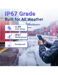 Escáner de Código de Barras Tera P150 Android 12 4GB 64GB IP67 2