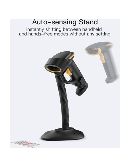 Escáner de Códigos de Barras 2D Inateck BCST-35 Inalámbrico