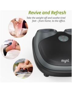 Masajeador de pies eléctrico Mynt Shiatsu con calor y compresión 2