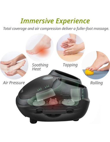 Masajeador de pies eléctrico Mynt Shiatsu con calor y compresión