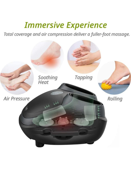 Masajeador de pies eléctrico Mynt Shiatsu con calor y compresión