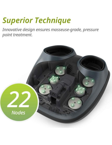 Masajeador de pies eléctrico Mynt Shiatsu con calor y compresión