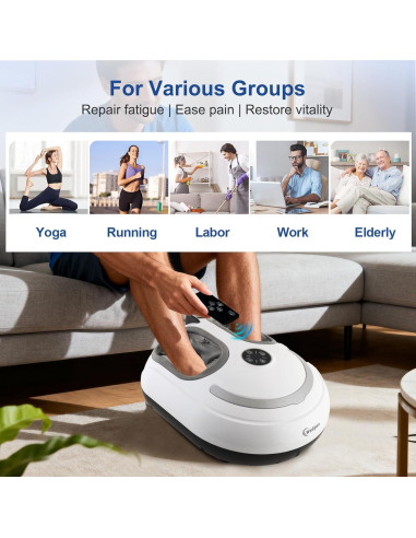 Masajeador de pies Shiatsu Wedpun con calor y compresión 3 niveles