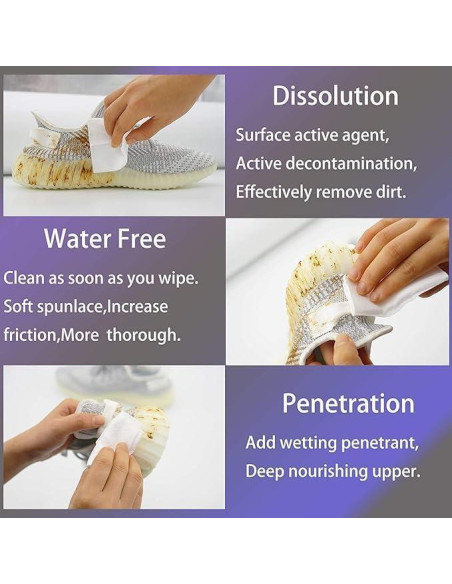Toallitas Limpiadoras para Zapatos zEdx - Paquete de 2 (60 Pcs)