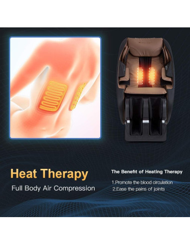 Silla de Masaje Shiatsu BestMassage Cuerpo Completo Reclinable