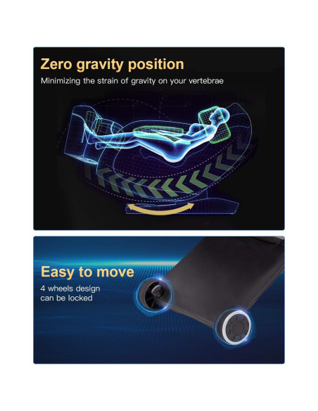 Silla de Masaje Shiatsu BestMassage Cuerpo Completo Reclinable