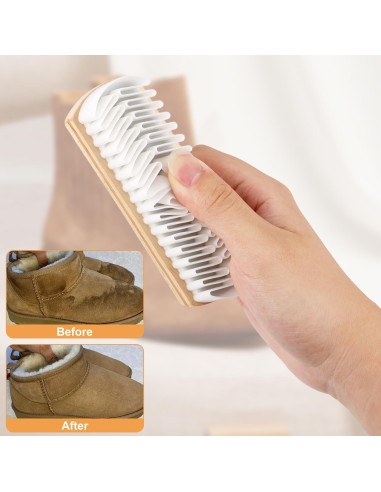 Kit de Limpieza para Suede y Cuero Genérico - 2 Piezas