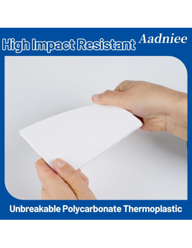 Placas de Pared Sin Tornillos Aadniee 1 Gang 5 Piezas Blanco