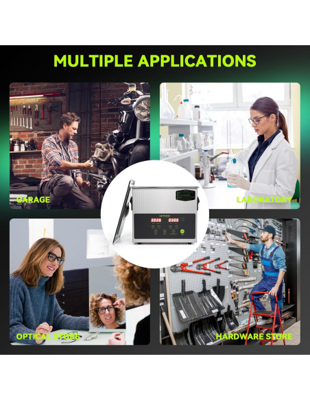 Limpiador ultrasónico 3L MNTNCO con modo ECO y calefacción