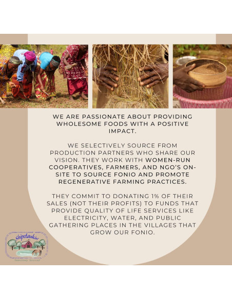 Fonio Africano Shipetaukin 794g - Sin Gluten, Vegano, Nutritivo