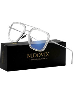 Gafas bloqueadoras luz azul NIDOVIX estilo Tony Stark 2