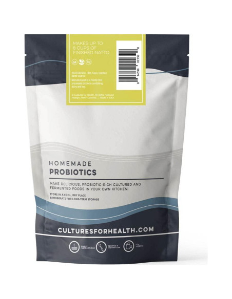 Paquete de Proteína Vegana Cultures for Health | 8 Paquetes de Tempeh y Natto Sin Soja