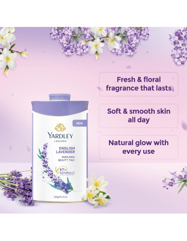 Talco Desodorante Perfumado Lavanda Inglesa Yardley 100 g