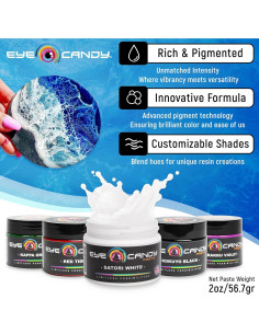 Pasta de Pigmento de Resina Epóxica Eye Candy Satori Blanca 85g 2