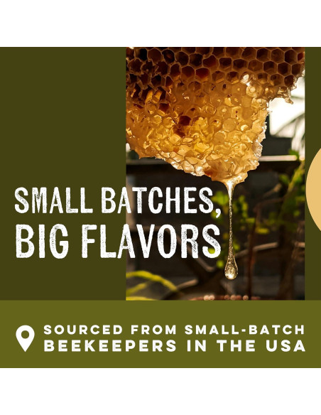 Complejo de Miel Cruda Goshen - 4 Tipos de Miel y Productos de Colmena 454g