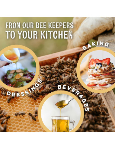 Complejo de Miel Cruda Goshen - 4 Tipos de Miel y Productos de Colmena 454g