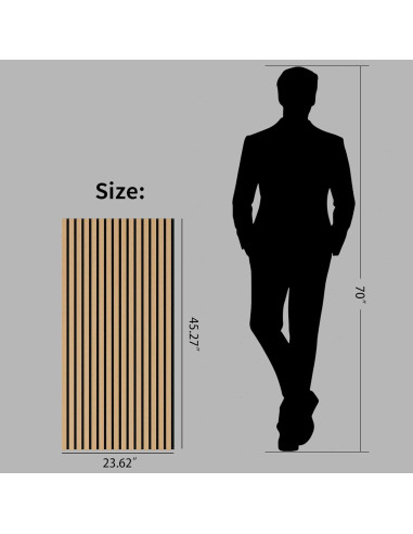 Paneles Acústicos VeloTek 3D de Madera 115x60 cm (4-Pack)