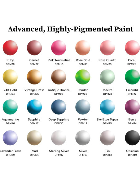 Set de Pintura Acrílica Metálica DecoArt Extreme Sheen 24 Colores