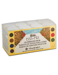 Tinte para Cuero Eco-Flo Tandy 2650-05 8 Colores 62 ml