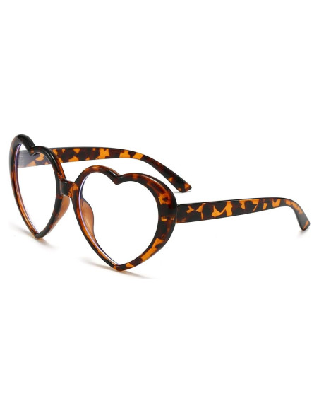 Gafas de Lente Claro NIDOVIX Corazón Vintage Rojas