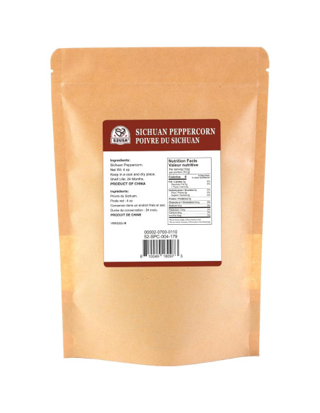 Pimienta de Sichuan 52USA 113.4 g - Sabor Fuerte y Aromático