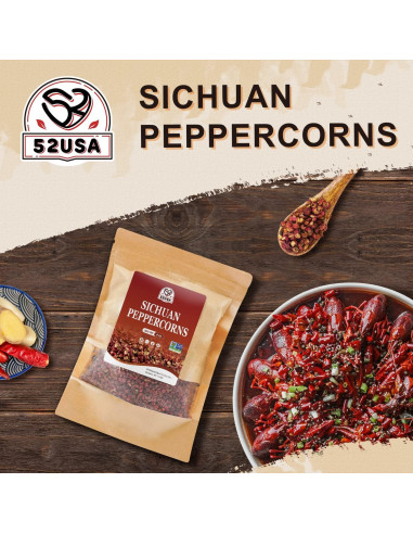 Pimienta de Sichuan 52USA 113.4 g - Sabor Fuerte y Aromático