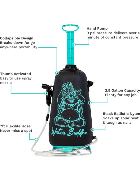 Ducha Portátil JBL Water Buddha 2.5 Galones 9.46L Plegable