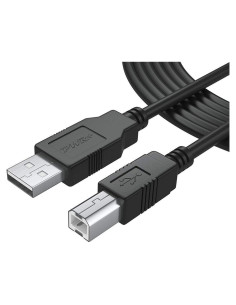Cable USB 2.0 PWR+ Tipo A a B 12 Pies (3.66m) para Impresoras