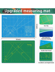 Alfombrilla de Corte WORKLION 45.72 x 30.48 cm PVC Autocurativa 2