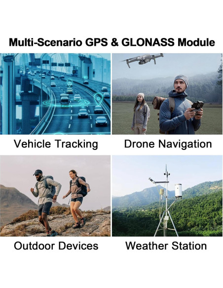 Módulo GPS GY-NEO6MV2 LUIRSAY con Antena Cerámica 2PCS