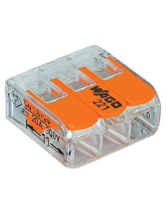 Conectores Compactos Wago 221-413 3 Conductores Paquete 10