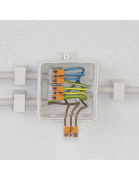 Conectores Compactos Wago 221-413 3 Conductores Paquete 10