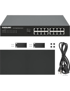 Switch Ethernet Gigabit 16 Puertos Intellinet 1000 Mbps Metal 2