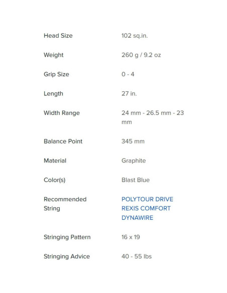 Raqueta de Tenis YONEX EZone Ace Preensamblada 10.4 cm