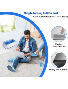 Dispensador automático de cubiertas para zapatos LYSHIYI - 200 piezas 2