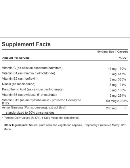 Ginseng 200mg Andrew Lessman - 60 Cápsulas Suaves - Adaptógeno