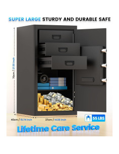 Caja Fuerte Grande FOWORE 68.58x35.56x38.1 cm Digital 2