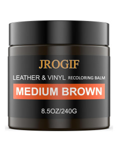 Bálsamo Restaurador de Color de Cuero JROGIF Marrón Medio 240g