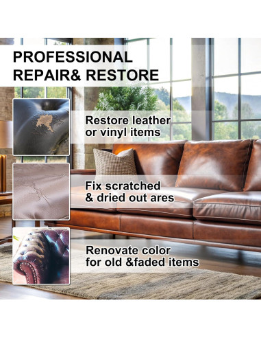 Bálsamo Restaurador de Color de Cuero JROGIF Marrón Medio 240g