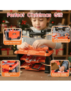 Juego de Herramientas para Niños REXBETI con Taladro 1.92kg 2