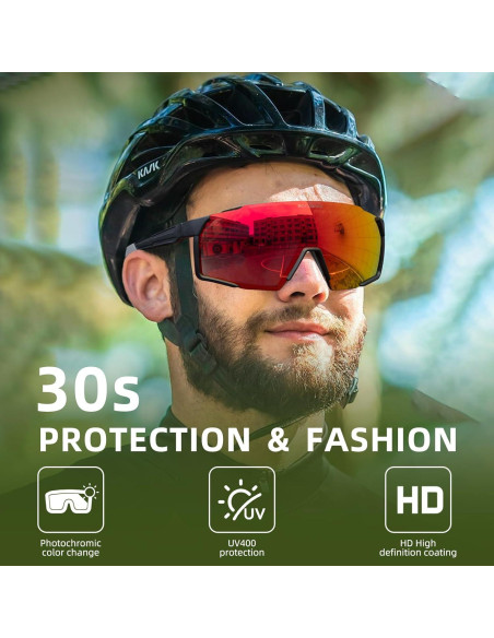 Gafas de sol deportivas ROCKBROS fotochromáticas UV400