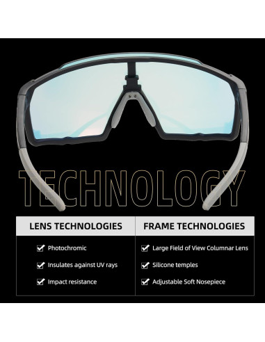 Gafas de sol deportivas ROCKBROS fotochromáticas UV400