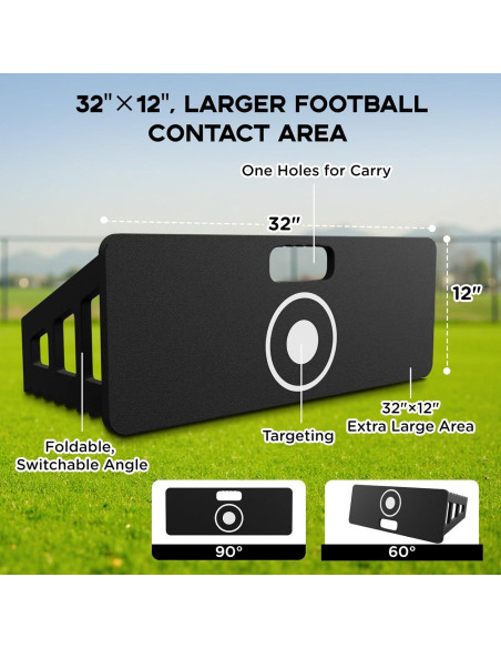 Entrenador de Fútbol ZVFOTN XY-Reboteador 2 Vías para Agilidad