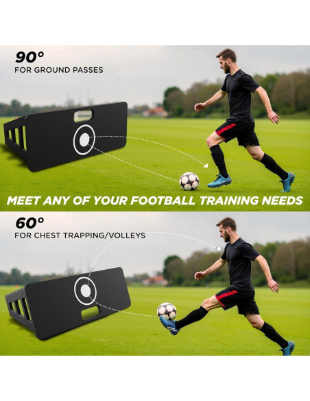 Entrenador de Fútbol ZVFOTN XY-Reboteador 2 Vías para Agilidad