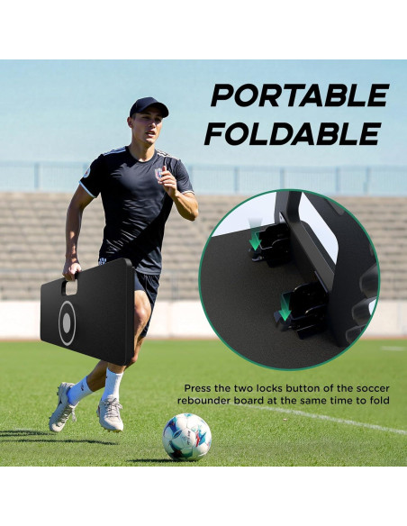 Entrenador de Fútbol ZVFOTN XY-Reboteador 2 Vías para Agilidad