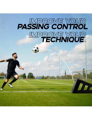 Entrenador de Fútbol ZVFOTN XY-Reboteador 2 Vías para Agilidad