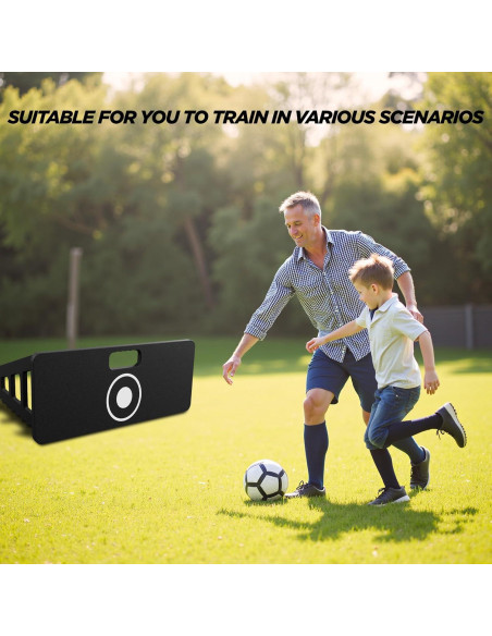 Entrenador de Fútbol ZVFOTN XY-Reboteador 2 Vías para Agilidad