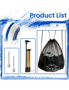 Balón de Fútbol ZWAW Tamaño 5 Cuero PU Impermeable con Bomba 2