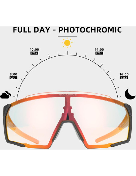 Gafas de sol deportivas ROCKBROS fotochromáticas UV400