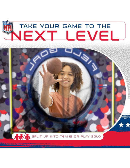 Juego de Lanzamiento de Fútbol NFL Franklin Sports - Objetivo sobre Puerta + 4 Mini Balones